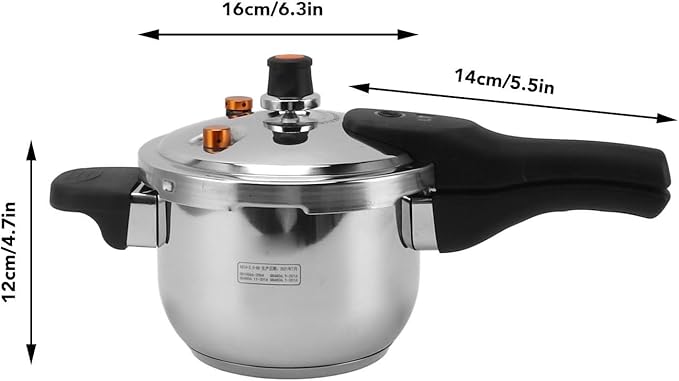 Efficient Pressure Cooking, Rapid Heating 16cm Valves, 304 Stainless Steel and Plastic Electric Pressure Cooker, for Quick and Cooking