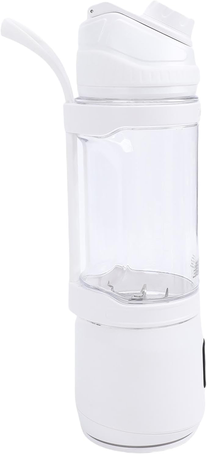 Asixxsix Portable Blender, 240W Cordless USB C Rechargeable 24oz Personal Blender Small Smoothie with Intelligent LED Display Base for Shakes Smoothies Frozen Blending (700ml)