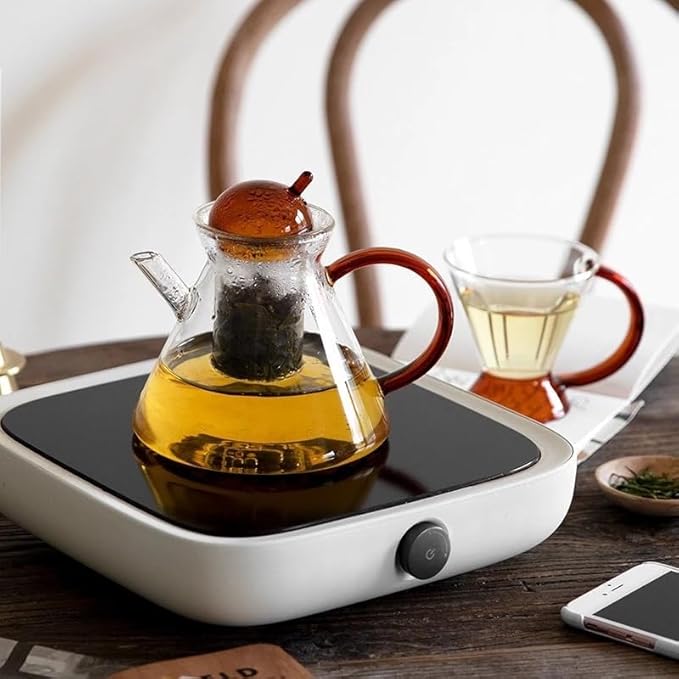Pitcher Nordic Tea Cups Set Heat Resistant Glass Tea Water Pot With Coffee Tea Heating Cold Kettle Filter Baskets Mug Teapot Teacup Water Bottle