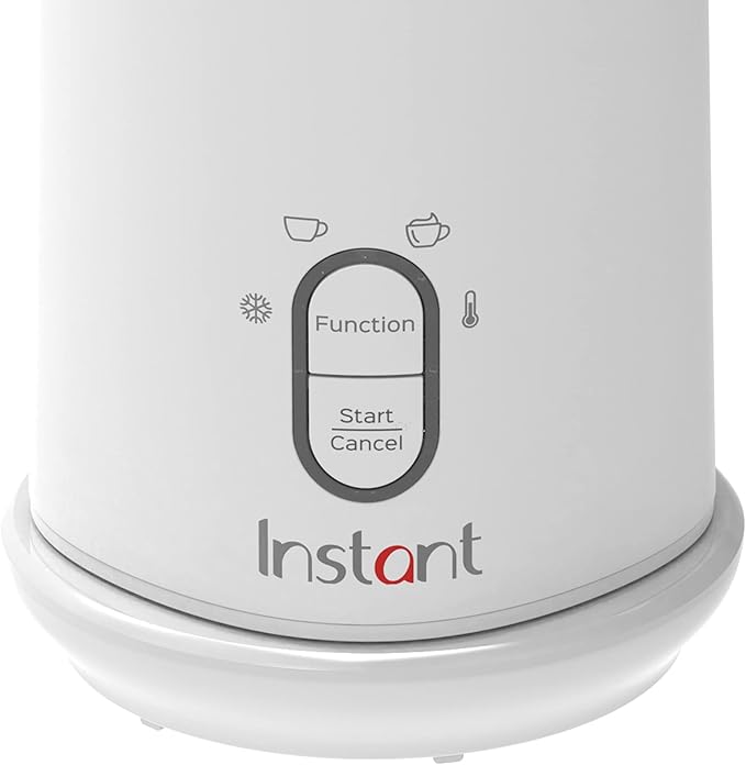 Instant Pot Instant Milk Frother, 4-in-1 Electric Milk Steamer, 10oz/295ml Automatic Hot and Cold Foam Maker and Milk Warmer for Latte, Cappuccinos, Macchiato, From the Makers of Instant 500W, White