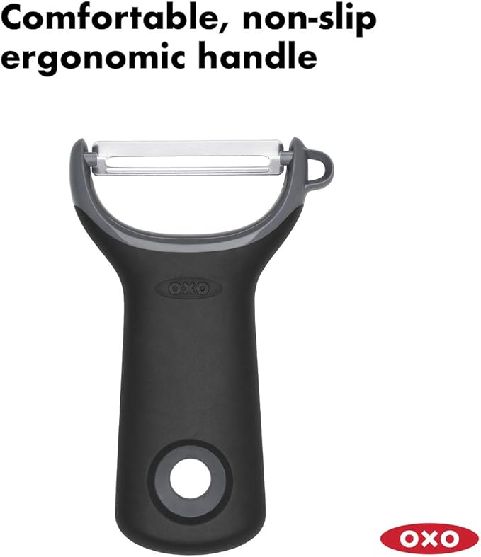 OXO Good Grips Swivel Vegetable Peeler and OXO Good Grips Prep Y-Peeler, Silicone