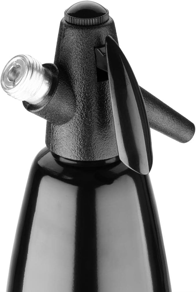 Olympia Soda Siphon Black 1L with New Useful Features for Better Experience