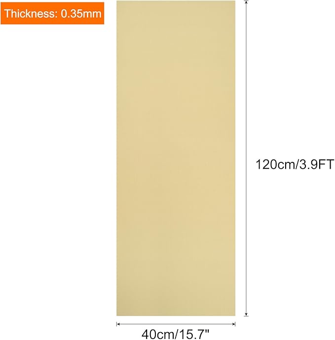 uxcell 15.7IN x 3.9FT Silicone Baking Mat Rolls, Heat Resistant Baking Mats, Non-Stick Pastry Mats, Non-Slip Countertop Mats, Refrigerator Liners Beige