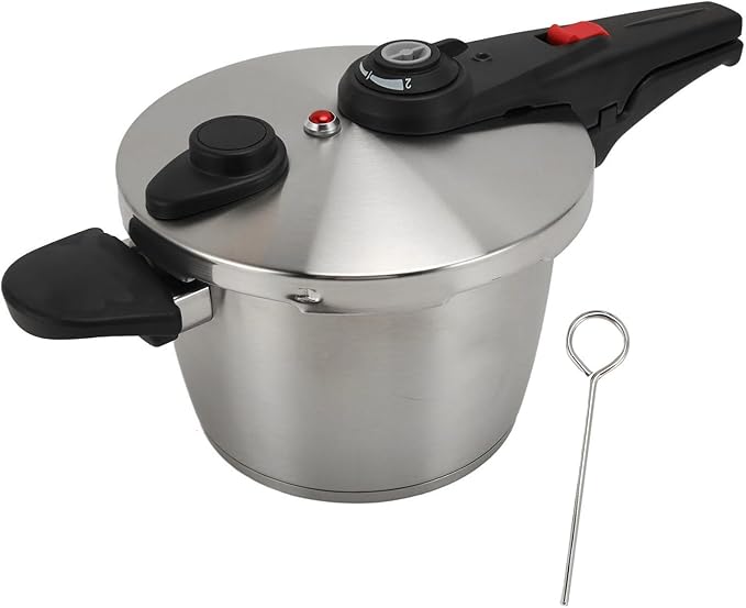 GLOGLOW Electric Pressure Cooker 304 Stainless Steel Multi Cooker, Quick Cooking for Home Kitchen with Pressure Control and Versatile Functions Kitchen Appliances (5L)