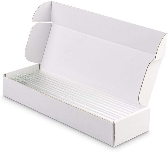 HALM Glass Straws - 50 Reusable Drinking Straws + Plastic-Free Cleaning Brush - Made in Germany - Dishwasher Safe - 30 cm (12 in) x 0.9 cm - Straight - Perfect for Bottles - Eco-Friendly