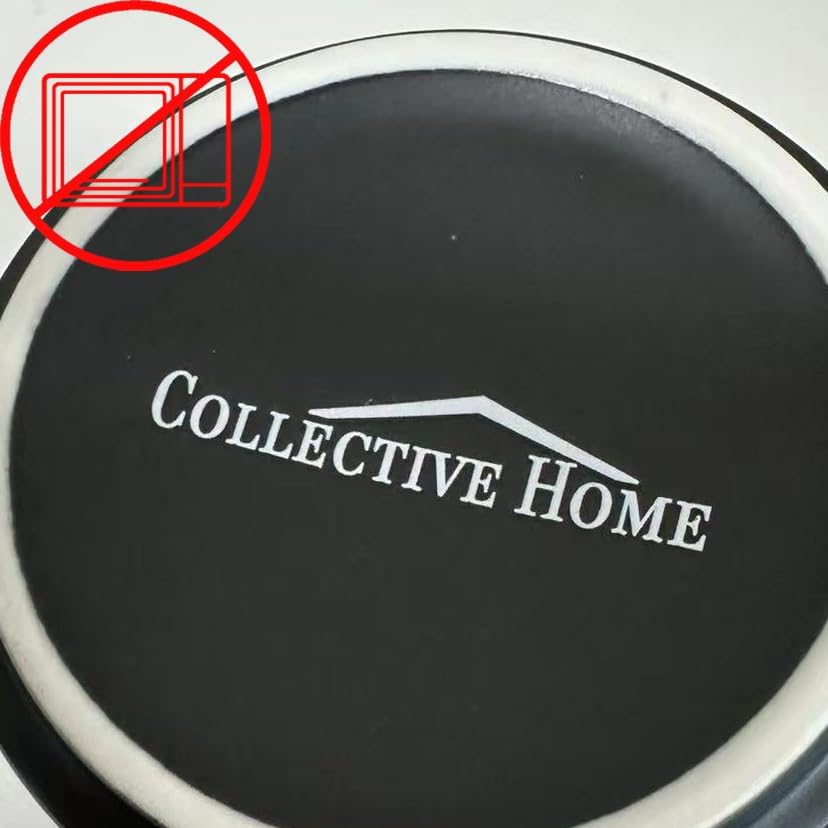 COLLECTIVE HOME - Black Monogram Ceramic Mugs, 15 oz Golden Initial Coffee Cups, Elegant Alphabet Tea Mugs, Personalized Halloween Mug with Gift Box, Perfect for Office and Home Décor (h)