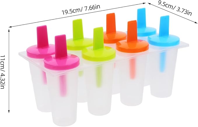 Zerodeko Ice Pop Mold, Set 24 Pcs Reusable Silicone Freezer Trays for Diy Ice Cream Treats Kids Parties and Healthy Summer Snacks