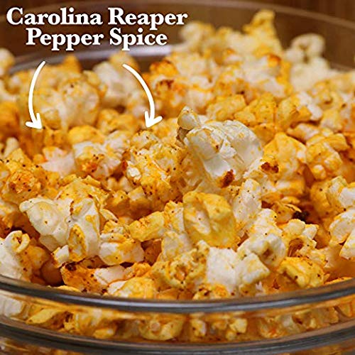 ASS KICKIN’ Carolina Reaper Pepper Microwave Popcorn – 12 Pack - Ultimate Spicy Gourmet Gift Popcorn - Makes a Great Movie Theater Popcorn or Snack Food - Try if you dare!