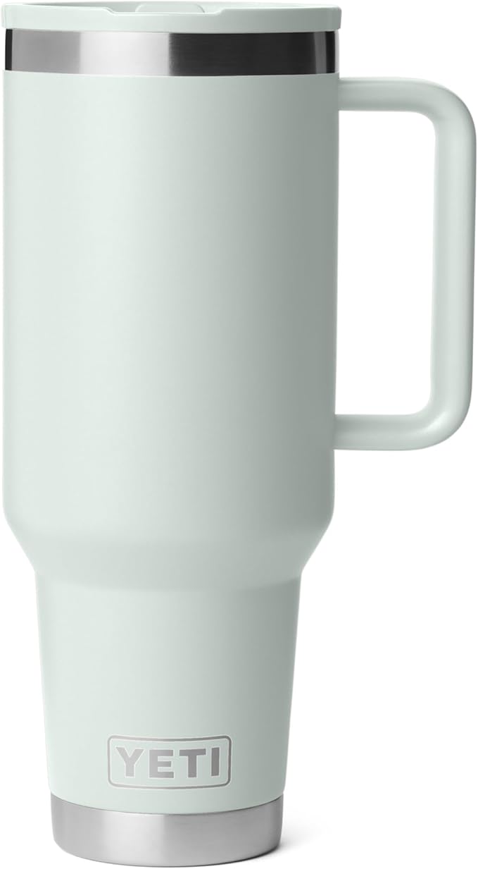 YETI Rambler 40 oz Travel Mug with Flip Straw Lid – Stainless Steel, Vacuum Insulated, Leakproof, Cup Holder Friendly