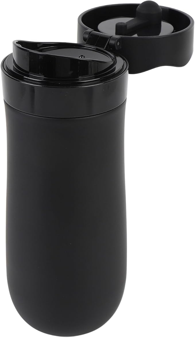 Focket French Press, 320Ml Double Wall Stainless Steel Insulated Insulated Water Drops Insulating Mini Coffee Tea Coffee Filter for Camping Travel