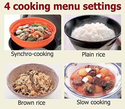 TIGER JBV-A10U 5.5-Cup (Uncooked) Micom Rice Cooker and Warmer with Tacook Food Steamer Cooking Tray Technology, White