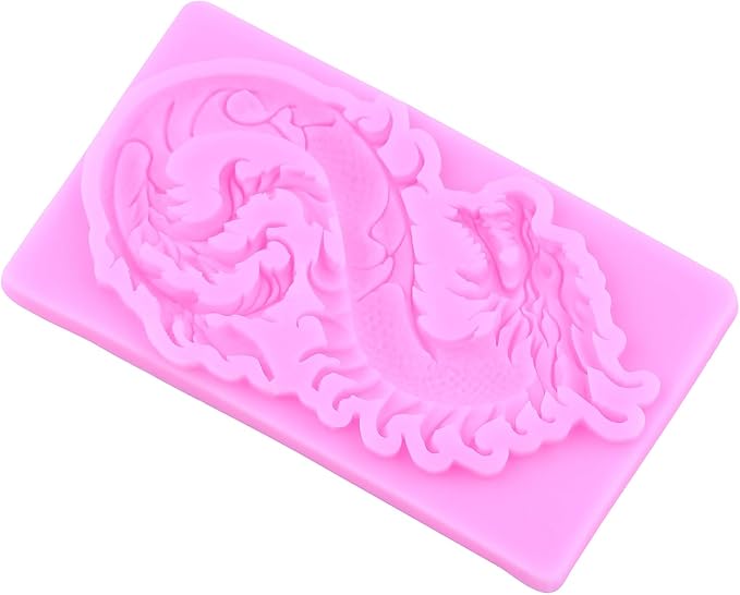 Dragon Silicone Mold Dragon Fondant Molds For Cake Decoration Cupcake Topper Polymer Clay Candy Chocolate Gum Paste Set Of 3