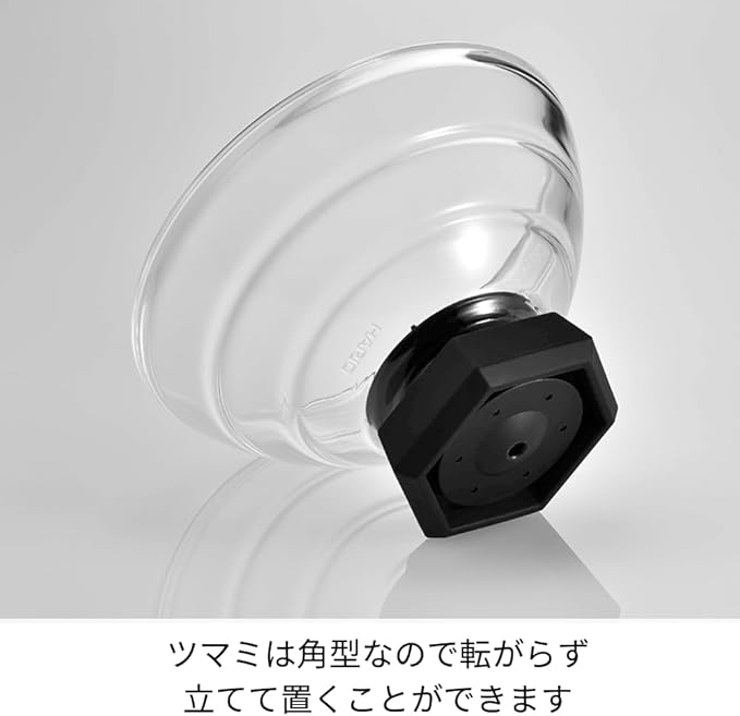 HARIO GNR-200-B-W Rice Pot with Glass Lid, 2-3 Cups, Visible Inside Heat-resistant Glass, Ceramic, Made in Japan