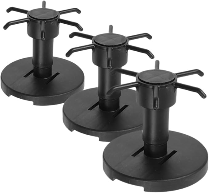Lurrose 3pcs Rotating Kitchen Utensil Hooks Set, Black Metal Hanging Rack for Spatula Spoon Storage, Under Cabinet Organizer for Kitchen Cooking Tools