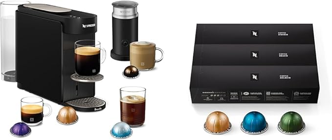 Nespresso Vertuo UP Bundle by Breville, Black with Capsules