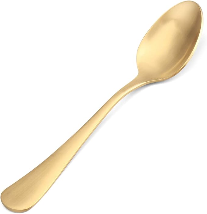 Matte Gold Silverware Set, Satin Finish 20-Piece Stainless Steel Flatware Set,Kitchen Utensil Set Service for 4,Tableware Cutlery Set for Home and Restaurant, Dishwasher Safe