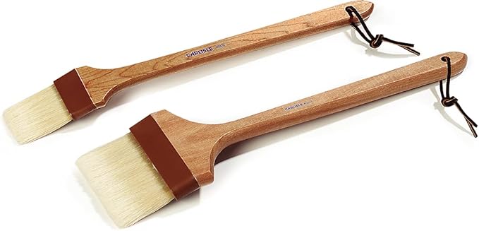 SPARTA Chef Series Basting Brush, Angled Boar Bristle Pastry Brush for Cooking and Baking, 4" Wide, 1 Count