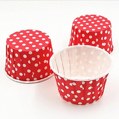 1000-Pack Random Colorful Baking Cup, Dots/Stripes, Standard