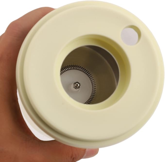 Milk Frother, 350ml Portable Electric Frother for Coffee, Automatic Milk Foamer for Latte Cappuccino Chocolate Milk Tea (Yellow)