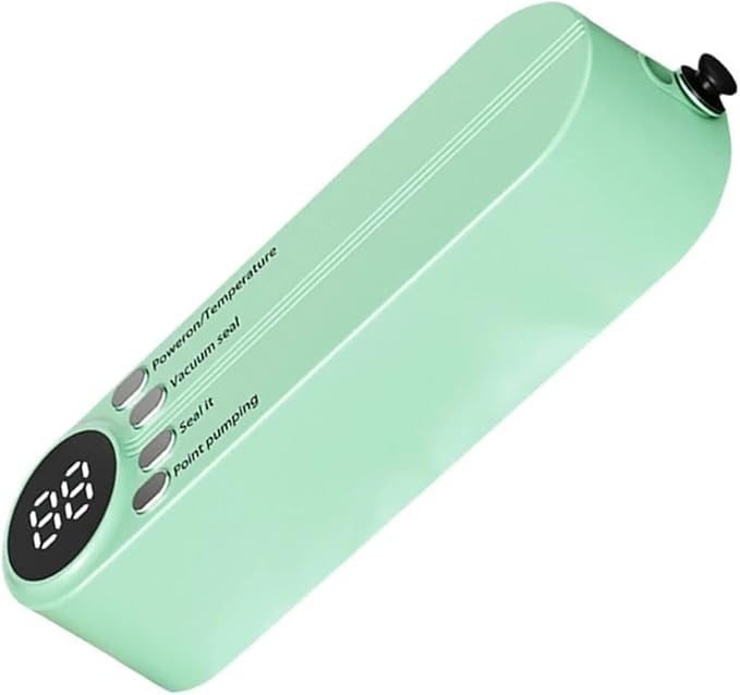 Sealing Machine, Bag Sealer Heat Seal Heat Sealer Portable Resealer Machine Bag Sealer Wrap Sealer Press And Seal Wrap Vacuum Sealer Machine(Green)