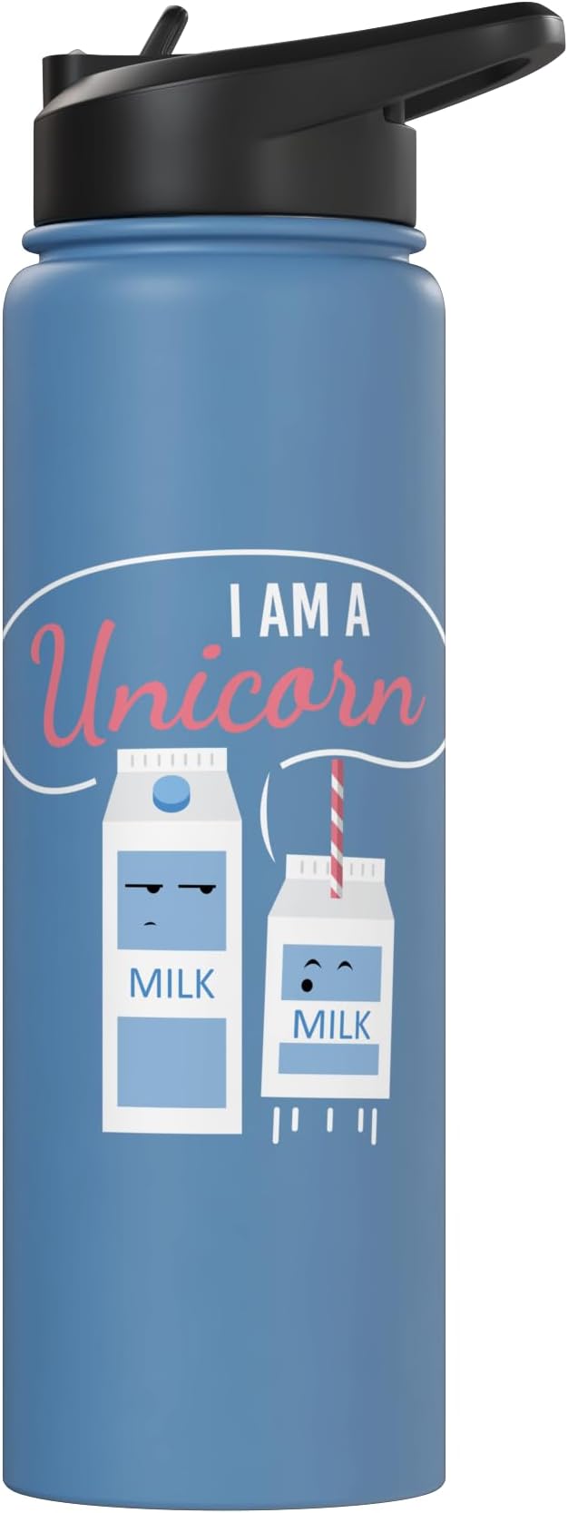I Am A Unicorn I Milk Funny Funny Milk Carton Fun Unicorn Stainless Steel Insulated Water Bottle