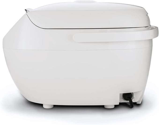 Tiger JBV-A18U-W 10-Cup (Uncooked) Micom Rice Cooker with Food Steamer & Slow Cooker, White