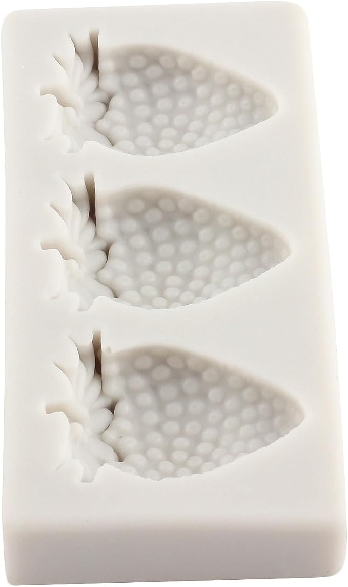 Strawberry Fondant Molds Mini Fruit Chocolate Cake Decorating Silicone Molds For Cupcake Topper Candy Polymer Clay Gum Paste