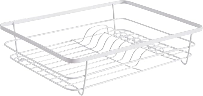 Dish Drying Rack 3 Piece Dish Drainer with Drainboard Set for Kitchen Counter ✅– Dish Rack with Removable Utensil Holder & Swivel Spout for Countertop ✅– DishRack for Plates, Cups & More, White