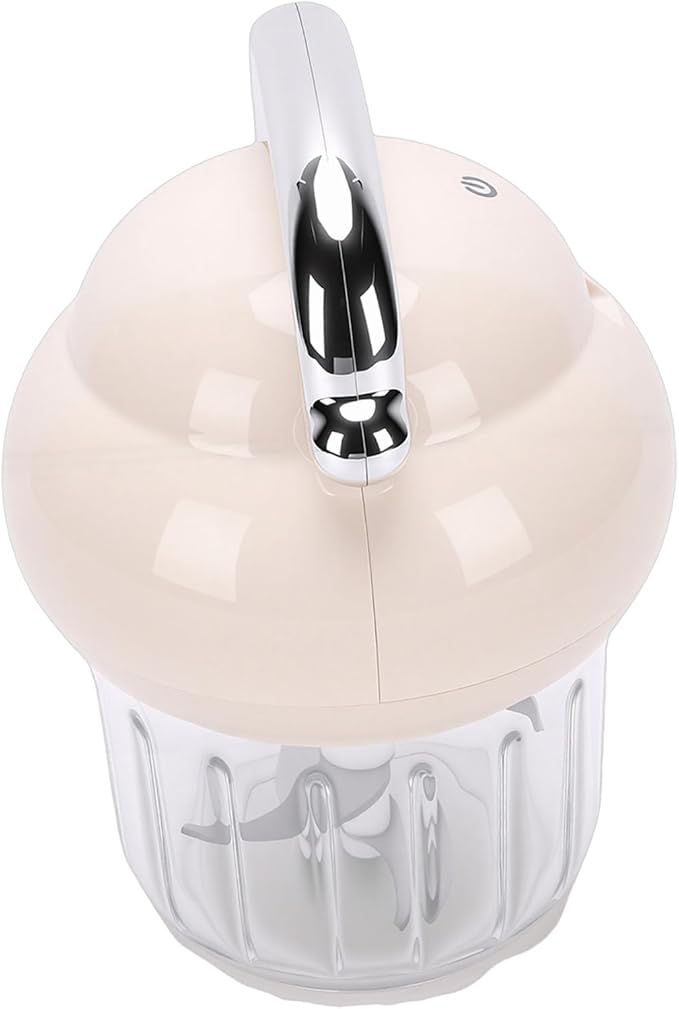 Generic Electric Garlic Chopper, 21000 RPM Portable Veggie Chopper Garlic Onion Grinder Masher, Cordless Mini Baby Food Processor, for Ginger, Chili, Fruit, 350ML