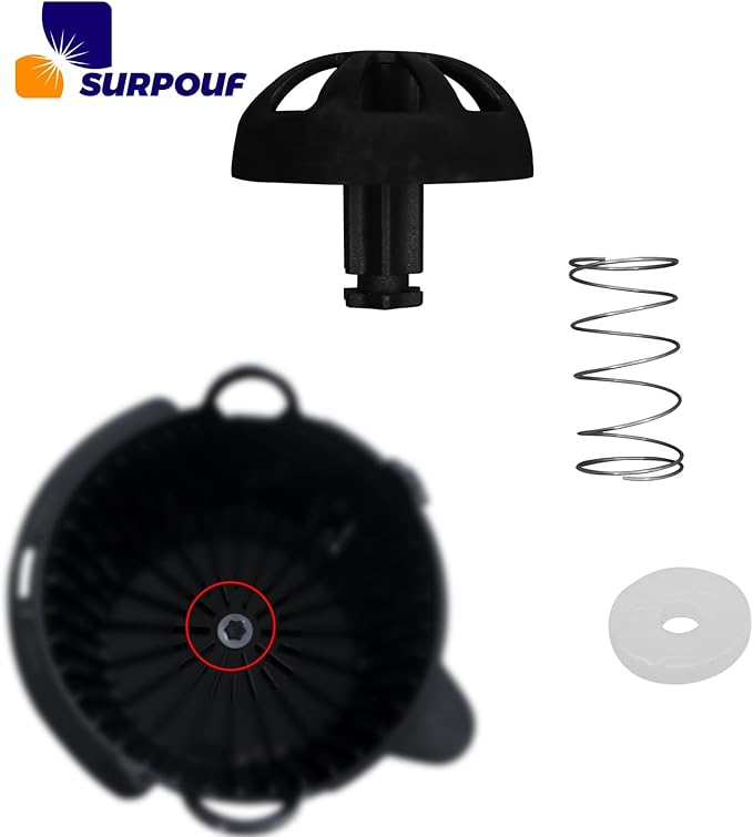 2-Pack Coffee Replacement Brew Basket Spring Loaded Stopper Kits Fits For Mr. Coffee Black and Decker Hamilton coffee maker parts, Parts Number 990117900 990237500 Coffee Machine Accessory