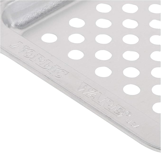 Nordic Ware Naturals Compact Crisping Tray - Natural Uncoated Aluminum, Toaster Oven and Broiler Safe