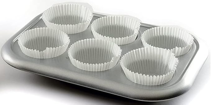 1500 Jumbo Cupcake Muffin Liners 2 1/4" X 1 7/8" | Large Tall White Fluted Baking Cups Cupcake Liners
