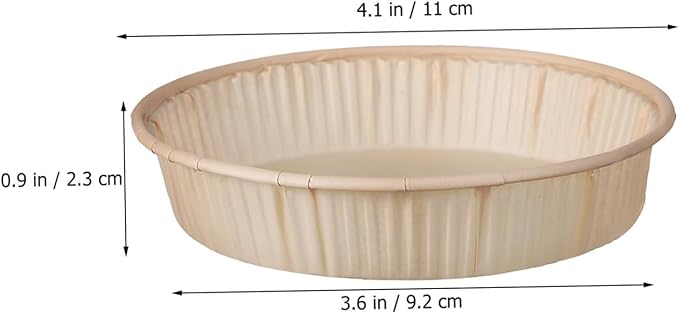 200pcs Round Bottom Tart Pans Mini Tart Pans for Baking Oven Microwave Safe Non-stick Baking Cups