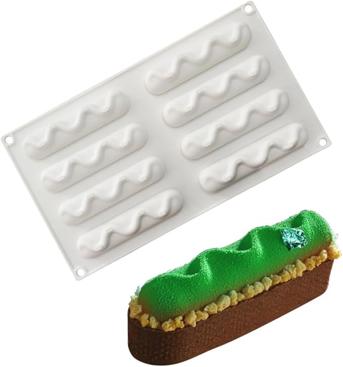 Silicone Mold for Baking Cakes,Soap Molds,Flower Shape Silicone Molds for Homemade French Dessert Mold for Pastry Chocolate,Jelly Chocolate Mold ＆ Ice Cube Tray (C_ Creamy Shape)