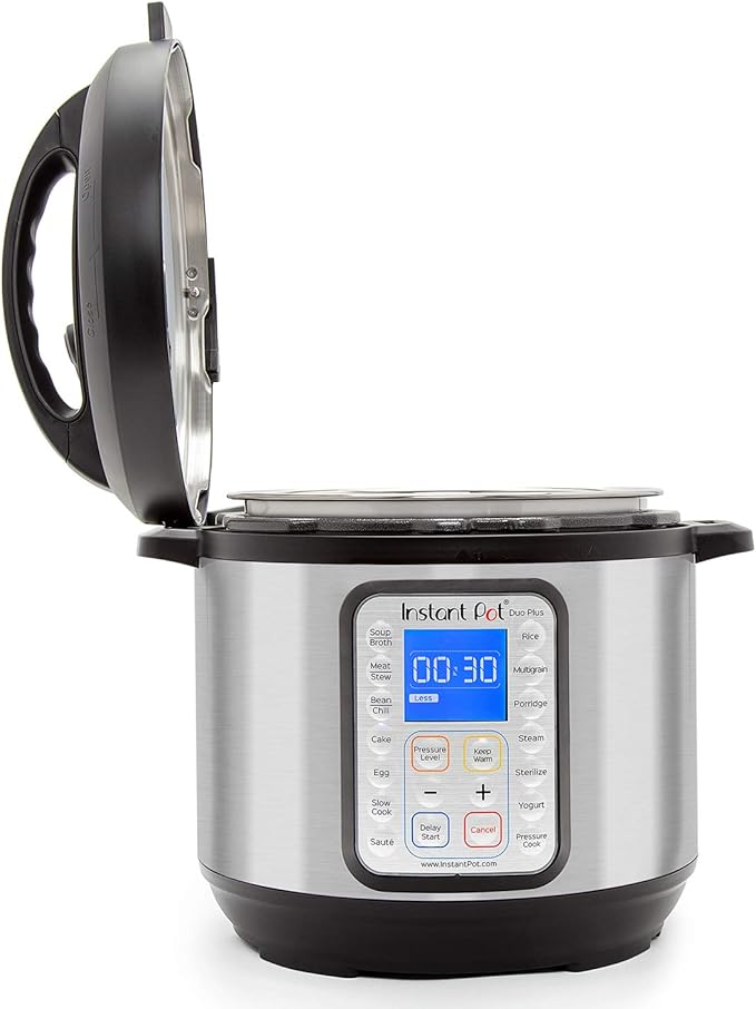 Instant Pot Duo Plus 9-in-1 Electric Pressure Cooker, Sterilizer, Slow Cooker, Rice Cooker, 6 Quart, 15 One-Touch Programs & Ceramic Non-Stick Interior Coated Inner Cooking Pot - 6 Quart