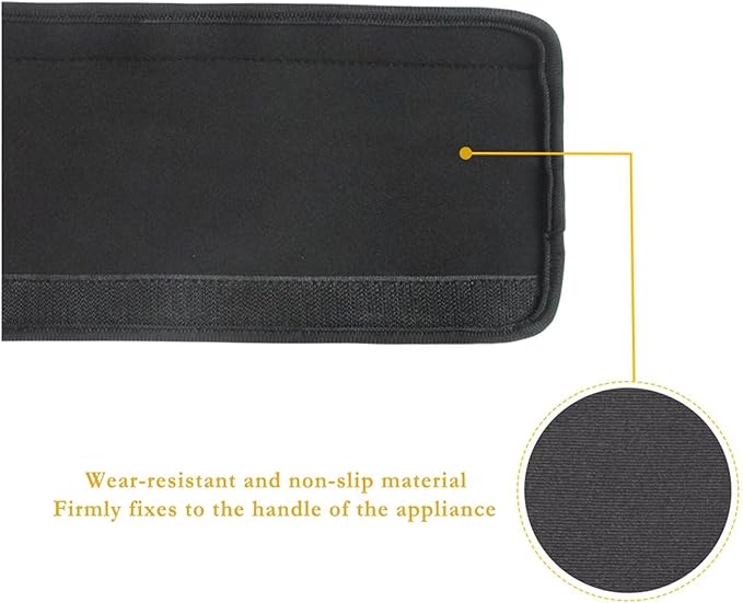 Fridge Door Handle Covers Set of 6 Waterproof Antiskid Protector Decor Handles for Refrigerator, Microwave, Dishwasher, Kitchen Cabinet, Oven, Black Gold Marble Print