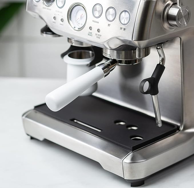 CREMA Coffee Products 58mm Bottomless Portafilter | Compatible with Breville Dual-Boiler, Oracle, Oracle Touch Only | Not suitable with E61 groupheads | White
