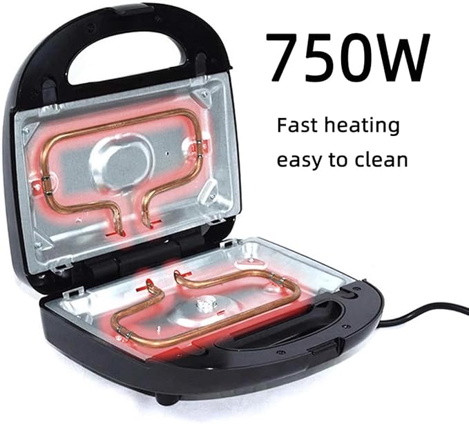 Donut Maker, 3 in 1 Electric Waffles Sandwich Machine，Panini Press Grill Iron Set with 3 interchangeable Removable Non Stick Plates，750W Detachable Dessert Toaster, Perfect for Breakfast