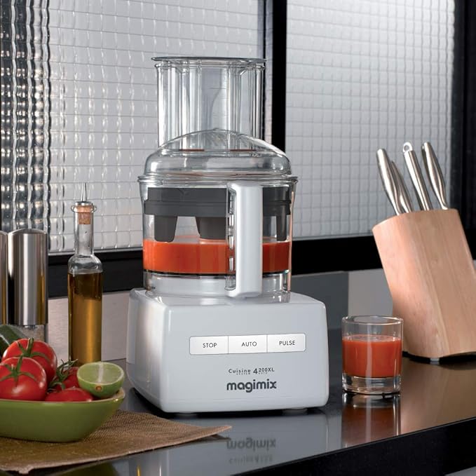 Magimix Compact 4200 XL White 950 Watt Food Processor with Recipe Book