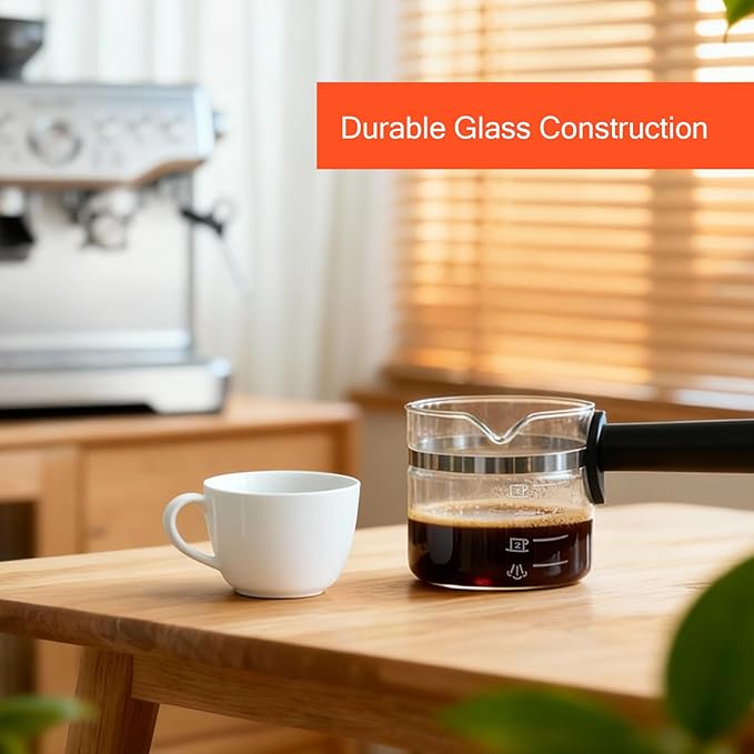 4 Cup Glass Espresso Coffee Carafe Compatible with Mr. Coffee, Krups, Salton, DeLonghi, Imusa, and espresso coffee maker Suitable for most espresso coffee makers on the market.