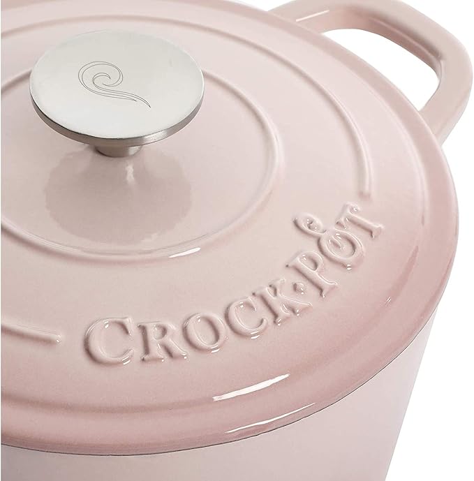 Crock-Pot Artisan Round Enameled Cast Iron Dutch Oven, 5-Quart, Pistachio Green