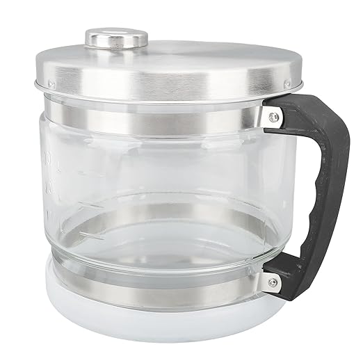 ZJchao Water Container for Distiller, 4L Replacement Distilled Water Pot Distilled Water Distiller Jug Storage Collection Bottle Glass Jar Distiller Water Distiller for Home Beauty Countertop