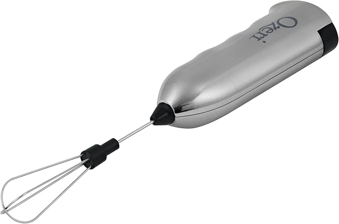 Ozeri Deluxe Milk Frother & Whisk in Stainless Steel, with Stand and 4 Frothing Attachments