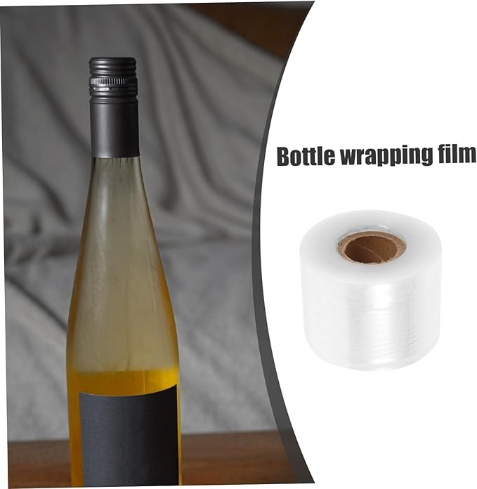GALPADA 1roll Seal Films for Wine Bottles Freshness Wine Bottle Neck Wrapping Film
