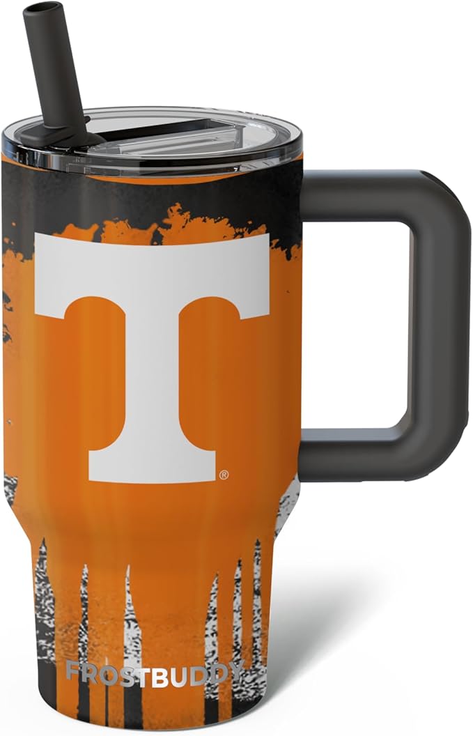 Thicc Buddy - 16 oz Stainless Steel Vacuum Insulated Tumbler with Lid and Straw for Water - Travel Mug Cupholder Friendly - Gifts for Women Men Him Her