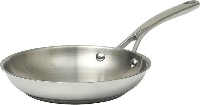 Martha Stewart Castelle 8" Stainless Steel Frying Pan Non Toxic Fry Pan Skillet