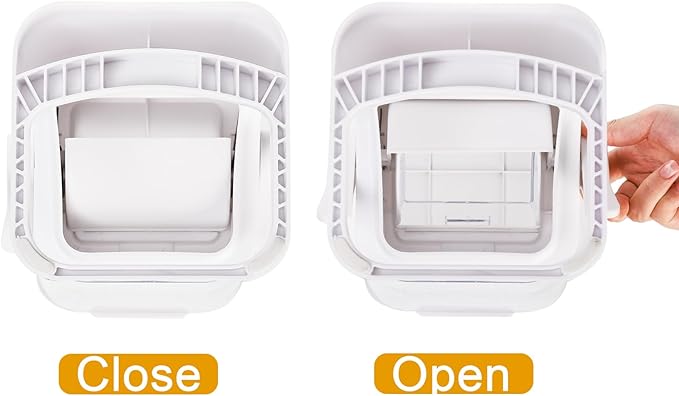 Peohud 2 Pack Cereal Dispenser Countertop, 5.5L Large Capacity Cereal Container Storage, Dry Food Dispenser for Rice, Grain, Nuts, Candies, Oatmeal, Beans, Snacks, Cat Food, Dog Food