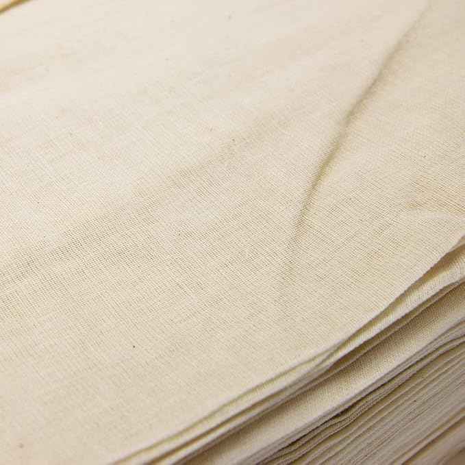 Arkwright Cheese Cloth for Straining - (Case of 10) 100% Natural Cotton Grade 50 [Medium, Tight Weave] Unbleached Cheesecloth Table Runner for Wedding, Bridal, and Event Decor, 3 x 210 ft, Neutral