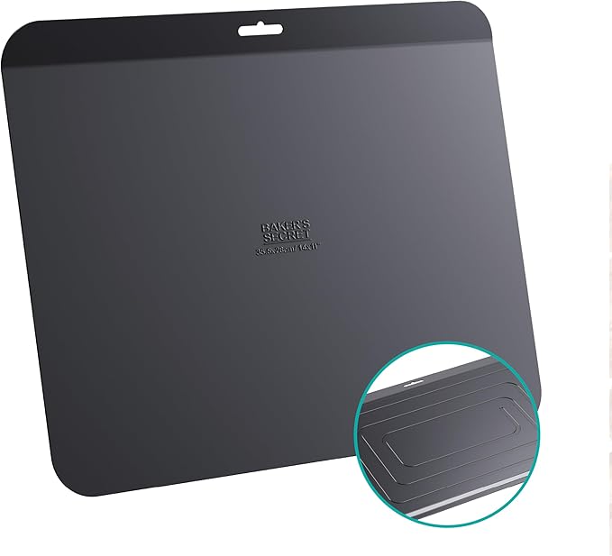 Baker's Secret Insulated Cookie Sheet Cookie Tray 13" x 9", Carbon Steel Insulation Double Wall, for Baking Roasting Cooking, Dishwasher Safe Home Baking Supplies Accessories (1x Insulated 13")