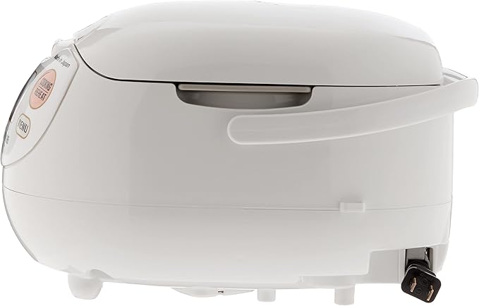 Zojirushi NS-ZCC10 Neuro Fuzzy Cooker, 5.5-Cup uncooked rice / 1L, White & NS-RPC10FJ Rice Cooker and Warmer, 5.5-Cup (Uncooked), Tulip